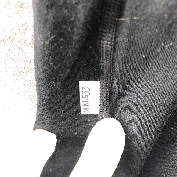 Minus 33 100% Merino Wool Long Sleeve T Shirt Mens 3XLT 3XT Black Base Layer - Picture 5 of 10